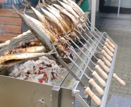 Steckerlfischgrill "groß" - 21 Steckerlfische